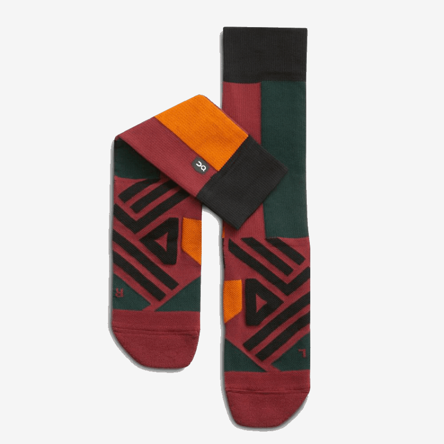 On Running High Sock Mulberry-Pecan