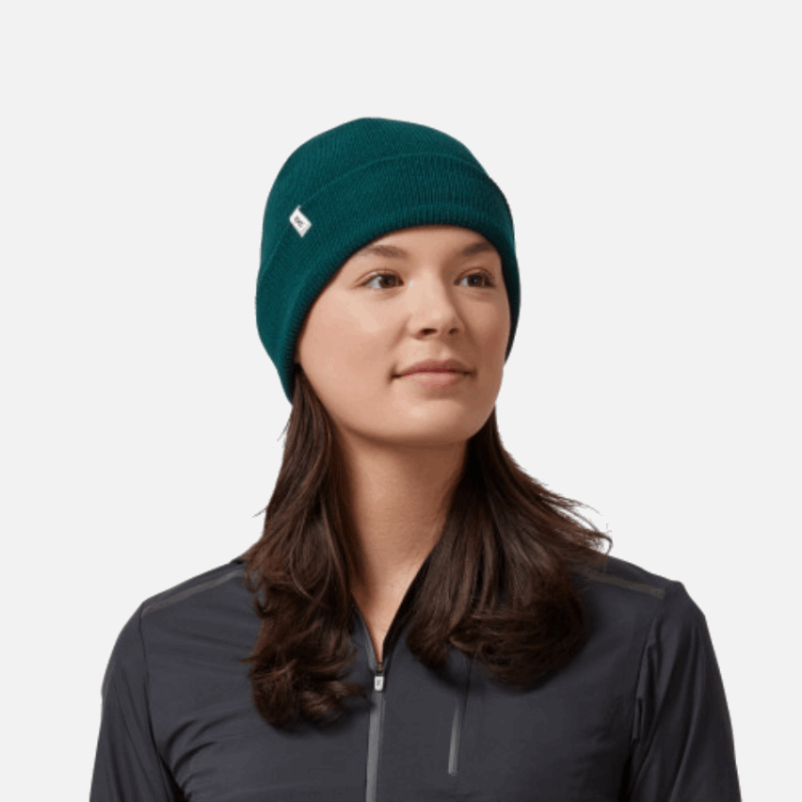 Fashion On Running Merino Beanie Evergreen