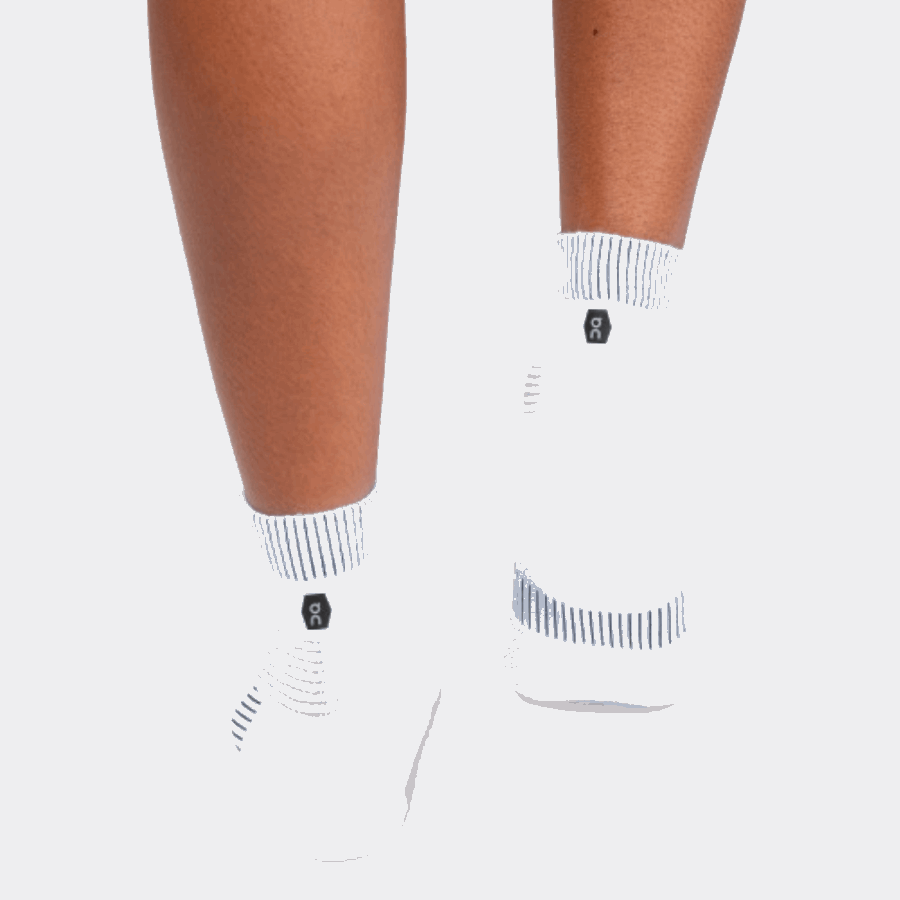 On Running Ultralight Mid Sock White-Black