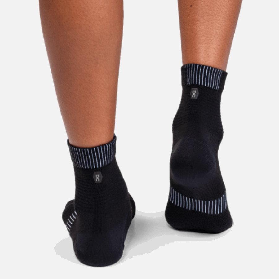 Fashion On Running Ultralight Mid Sock Black-White