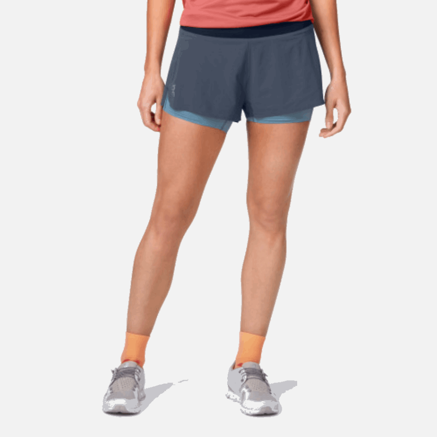 On Running Running Shorts Navy-Storm