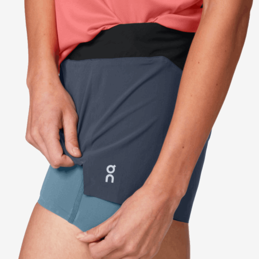 On Running Running Shorts Navy-Storm