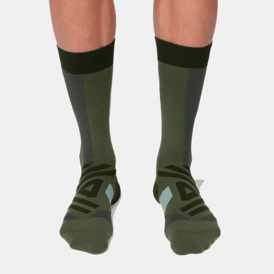 On Running High Sock Forest-Moss