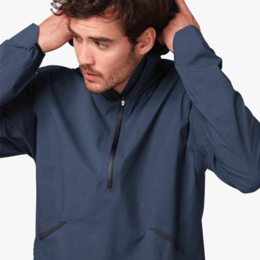 On Running Waterproof Anorak Navy