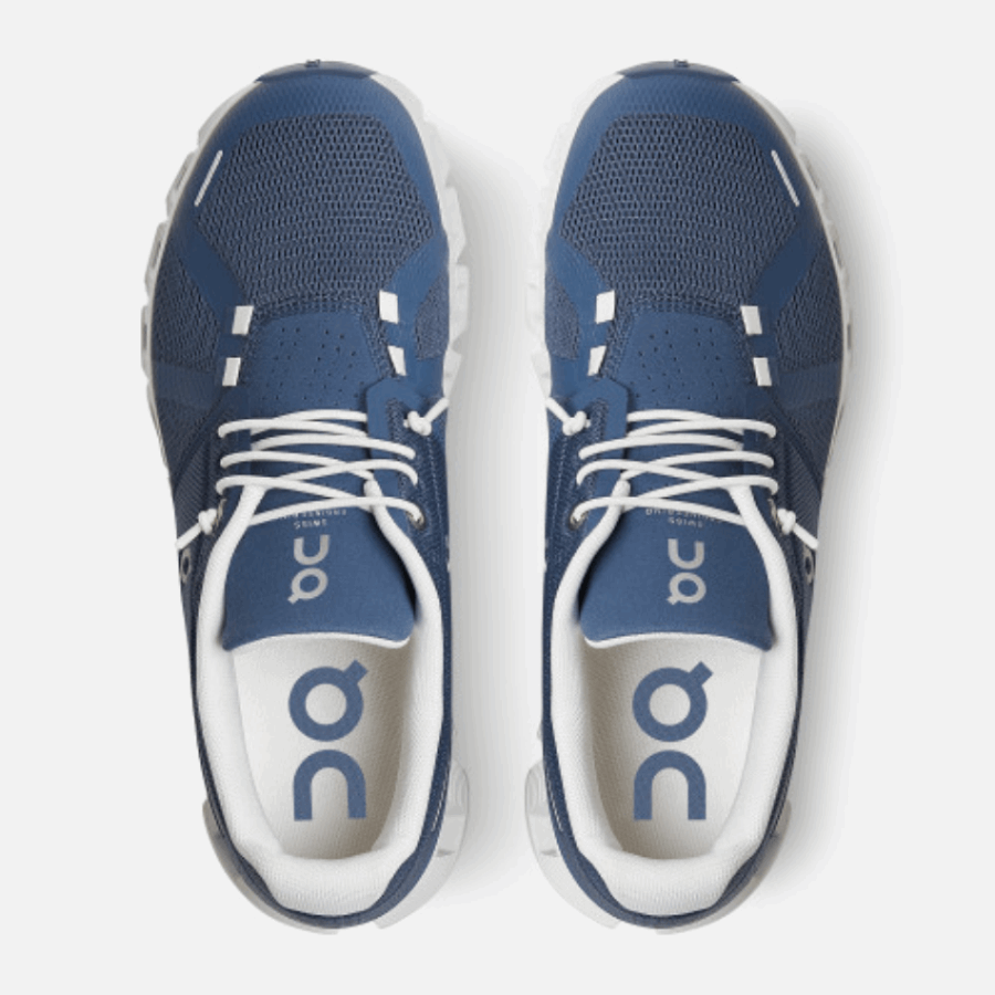 On Running Cloud 5 Denim-White