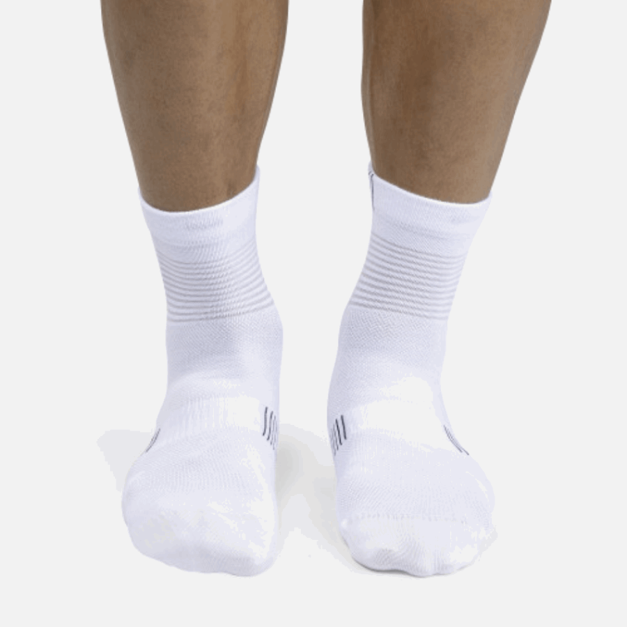 On Running Ultralight Mid Sock Men White-Black