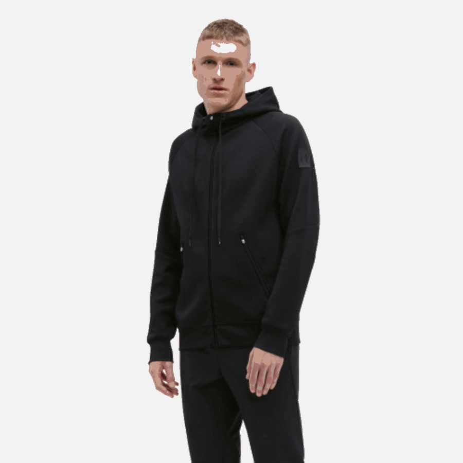 On Running Zipped Hoodie Men Black