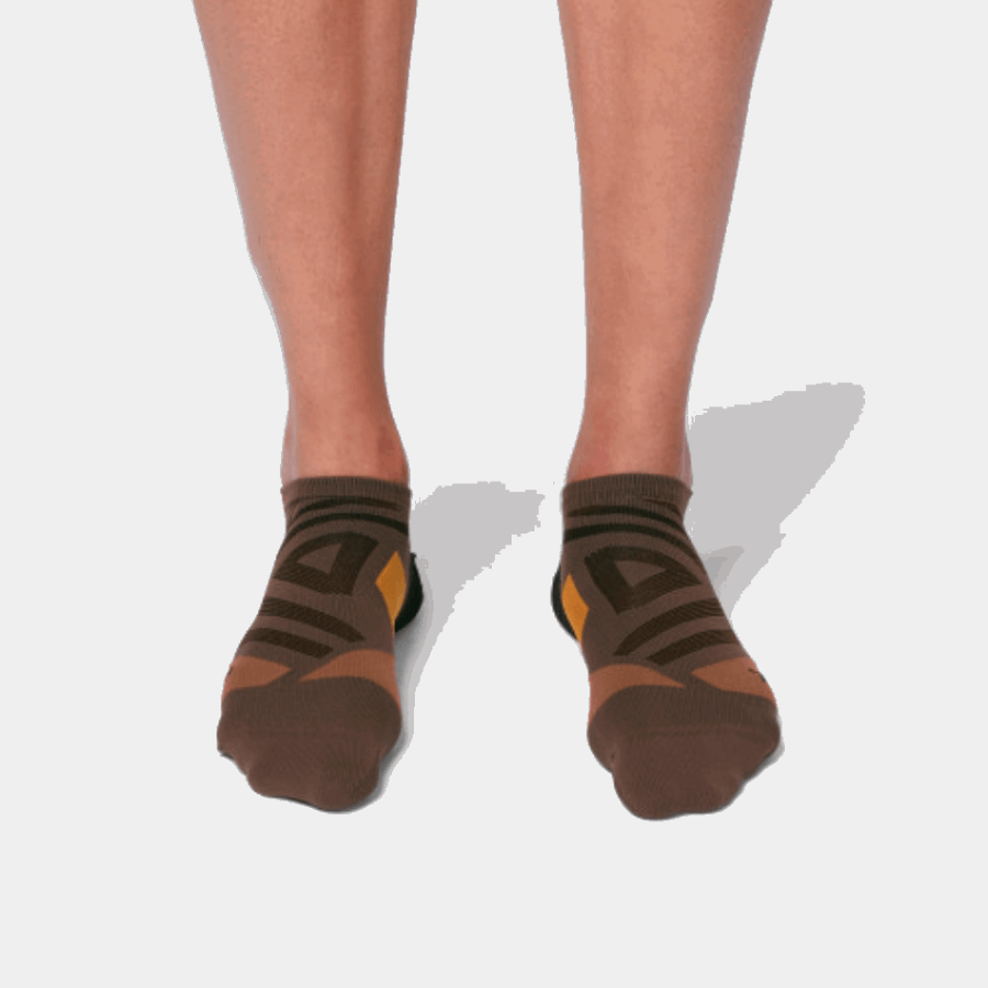 On Running Low Sock Cocoa-Black