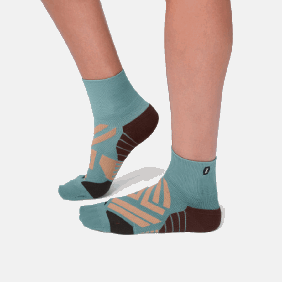 On Running Mid Sock Sea-Rosebrown