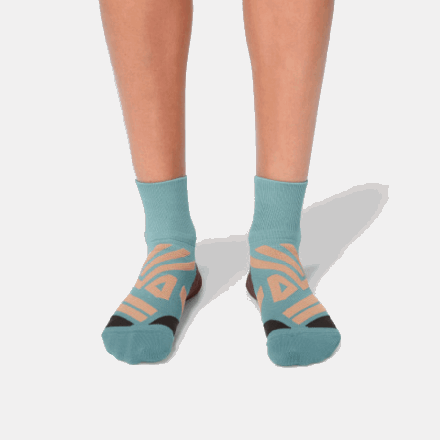 On Running Mid Sock Sea-Rosebrown