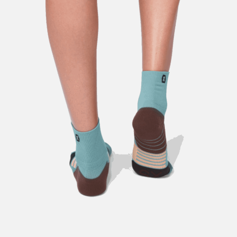 On Running Mid Sock Sea-Rosebrown