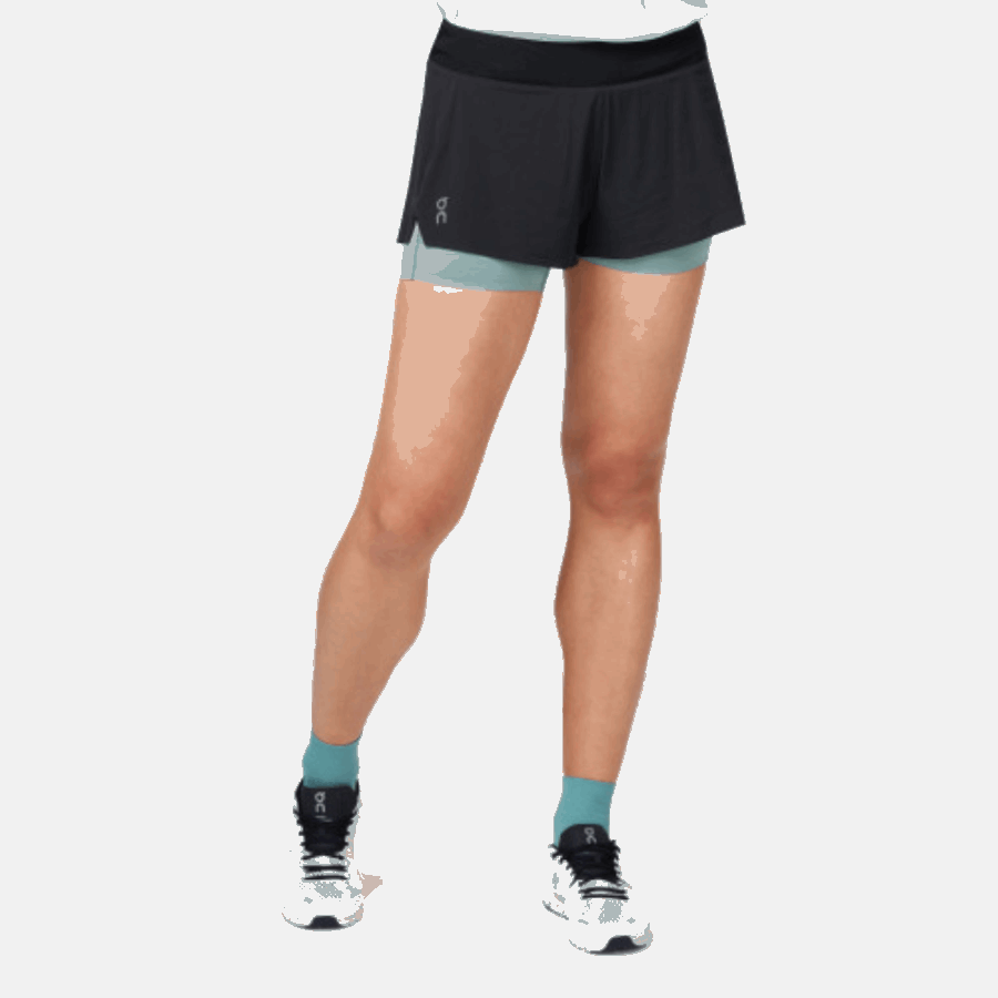 On Running Running Shorts Black-Sea