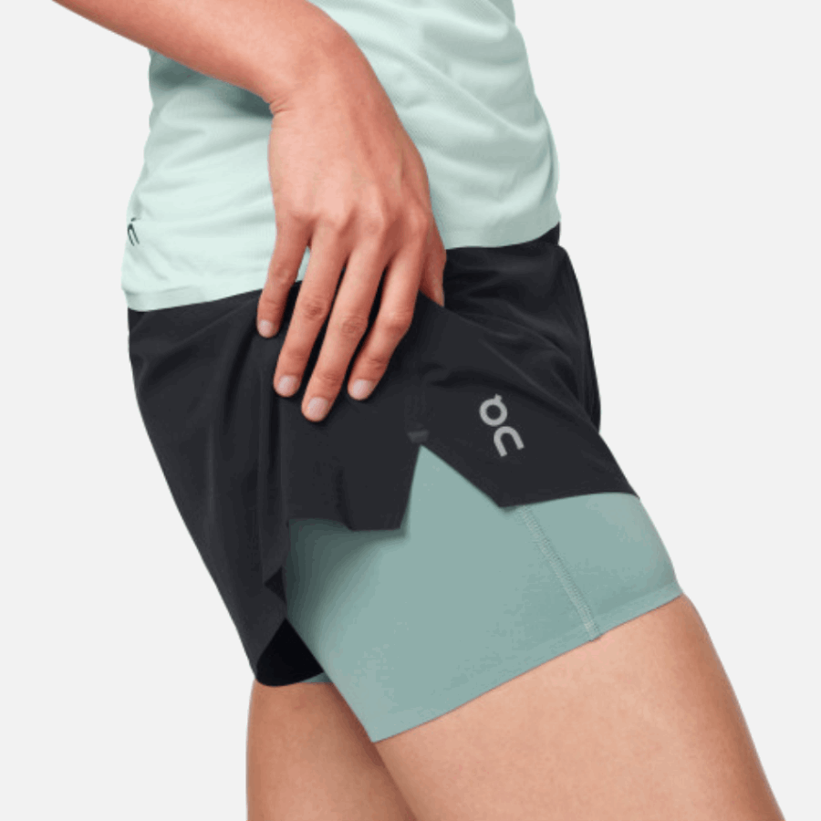 On Running Running Shorts Black-Sea