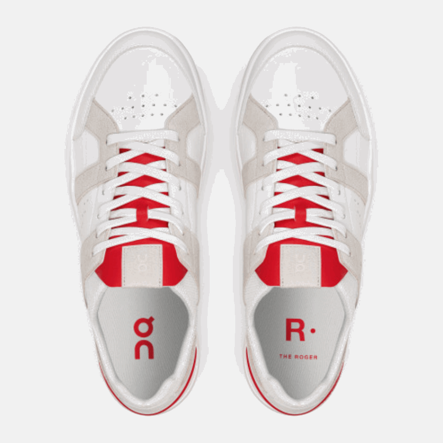 On Running THE ROGER Clubhouse White-Red