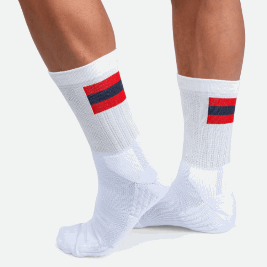 On Running Tennis Sock Men White-Red