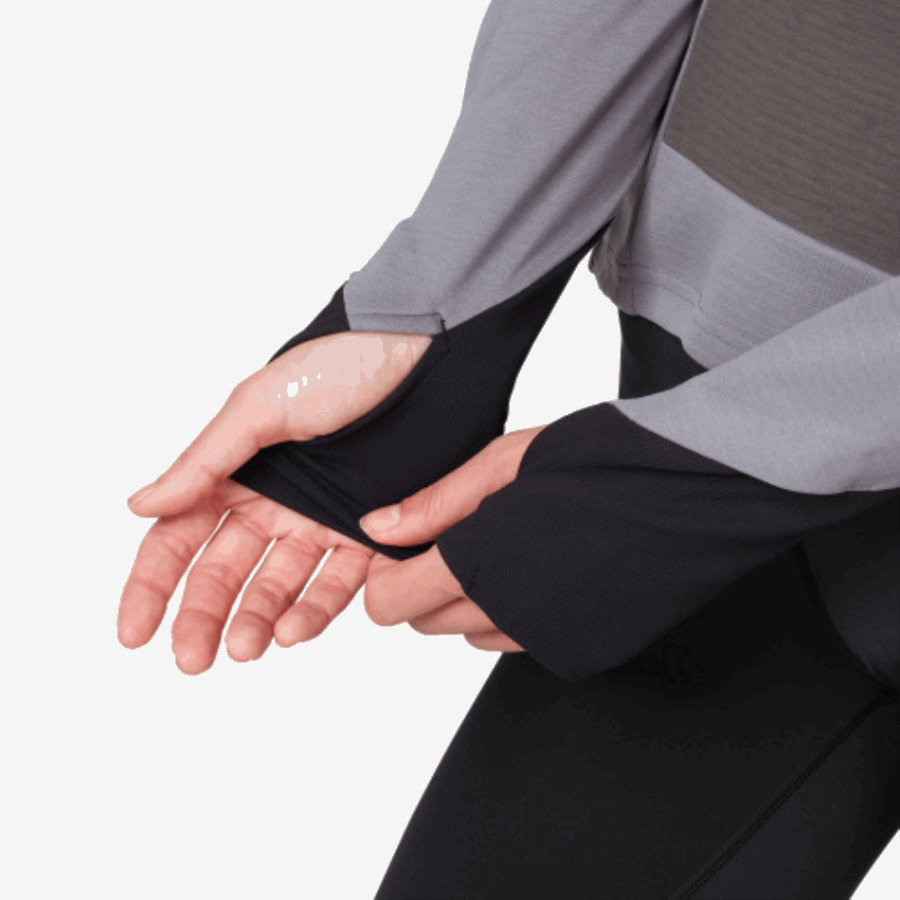 On Running Weather Shirt Fossil-Rock