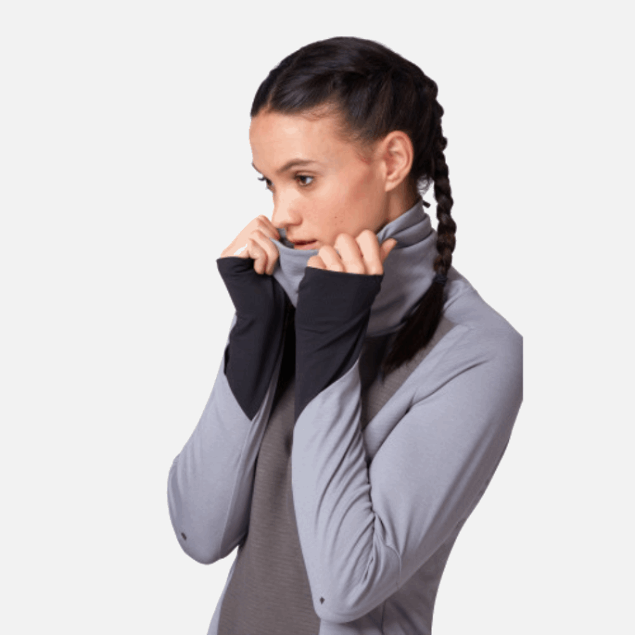 On Running Weather Shirt Fossil-Rock