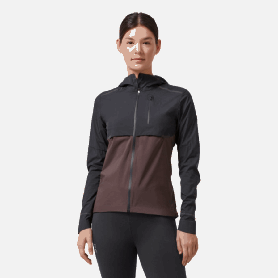 Fashion On Running Weather Jacket Black-Pebble