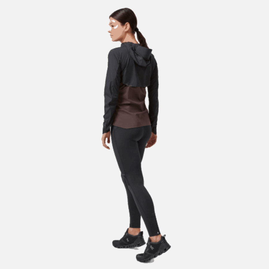 Fashion On Running Weather Jacket Black-Pebble
