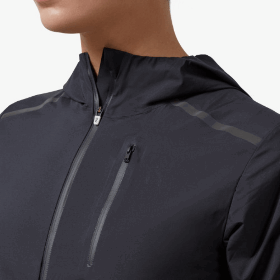 Fashion On Running Weather Jacket Black-Pebble