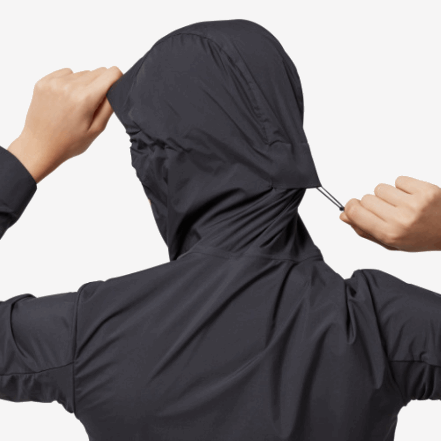 Fashion On Running Weather Jacket Black-Pebble