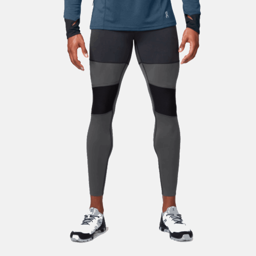 On Running Tights Long Men Black-Shadow