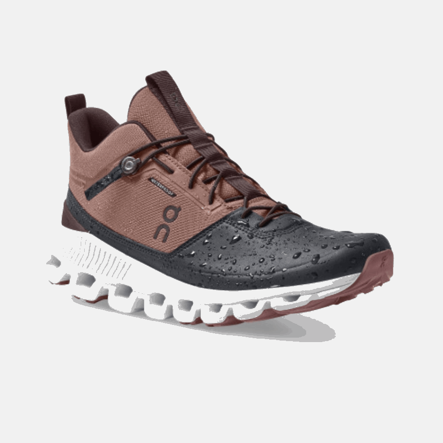 On Running Cloud Hi Waterproof Cocoa-Pebble