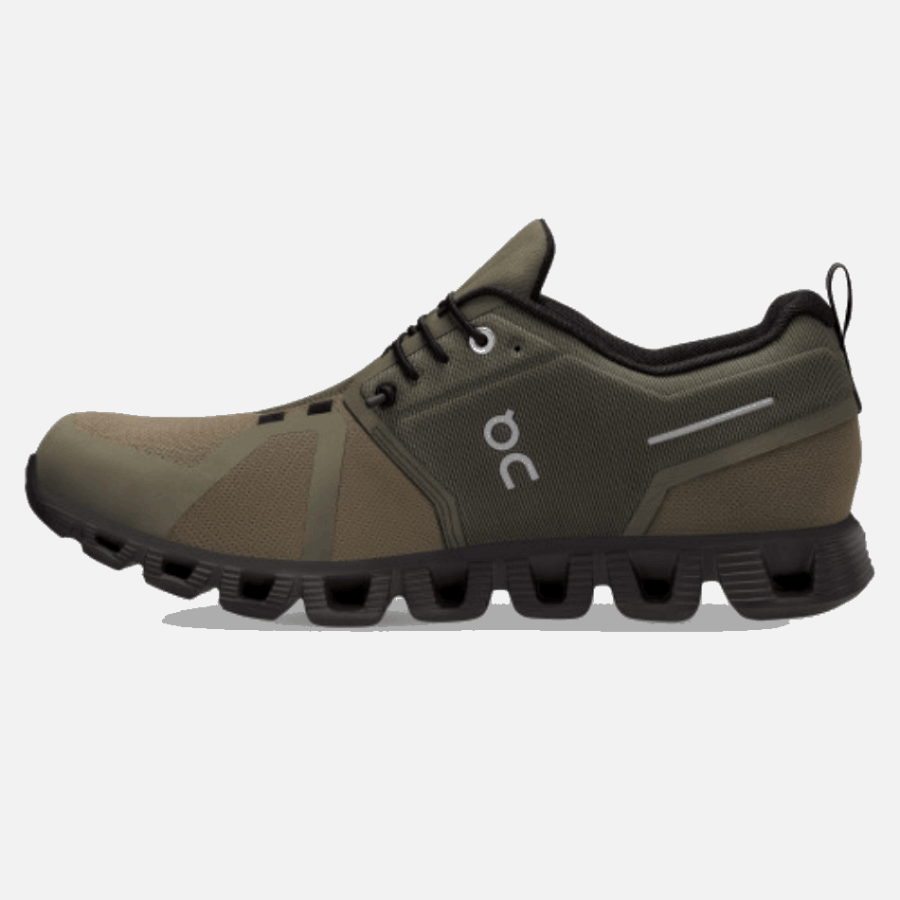 On Running Cloud 5 Waterproof Men Olive-Black
