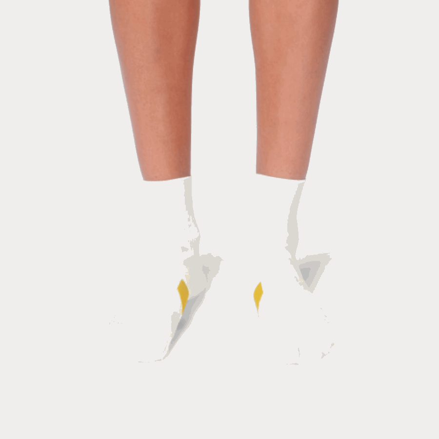 Fashion On Running Mid Sock White-Ice