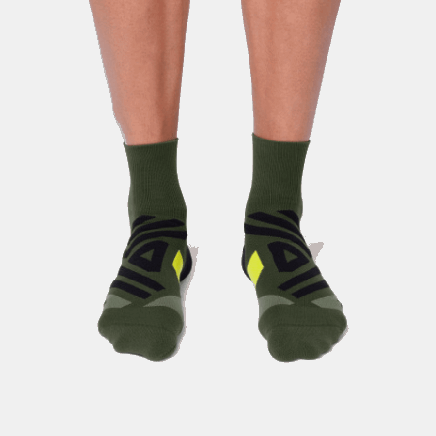 On Running Mid Sock Jungle-Lime
