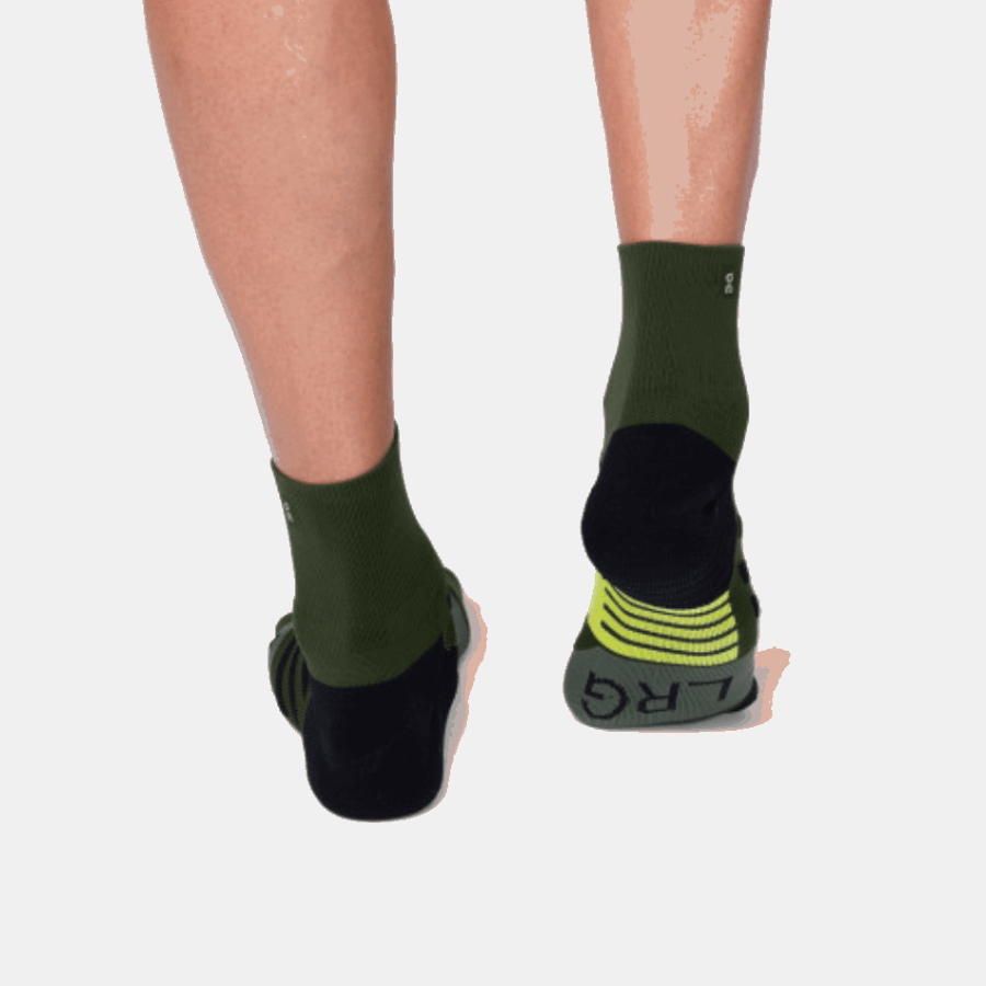 On Running Mid Sock Jungle-Lime