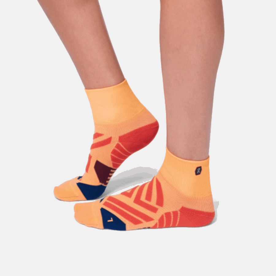 On Running Mid Sock Coral-Navy