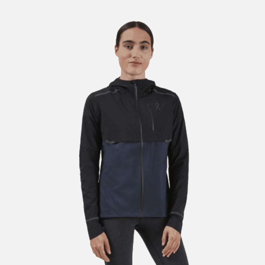 On Running Weather Jacket Black-Navy Fashion