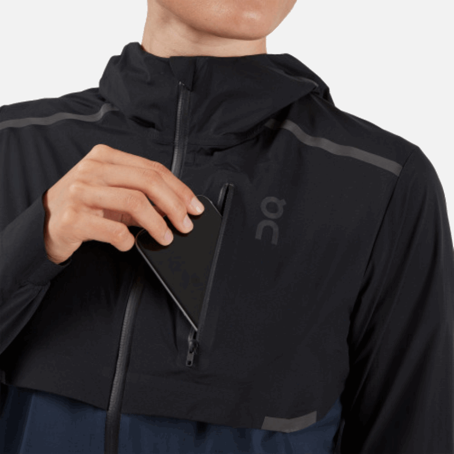 On Running Weather Jacket Black-Navy Fashion