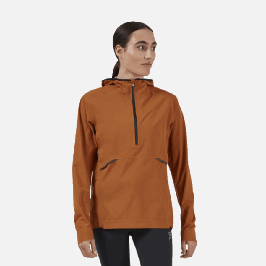On Running Waterproof Anorak Pecan