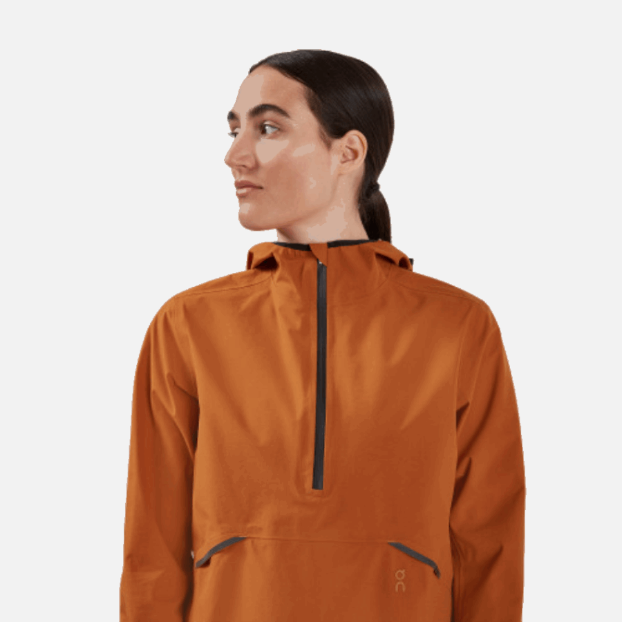 On Running Waterproof Anorak Pecan