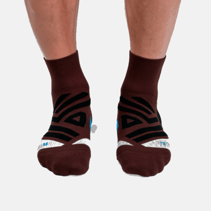 On Running Mid Sock Mulberry-Black