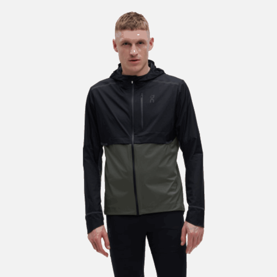 Fashion On Running Weather Jacket Black-Shadow