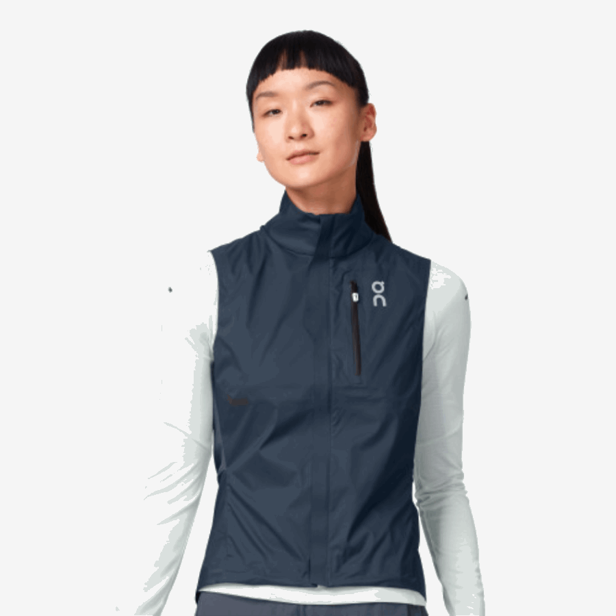 On Running Weather Vest Navy-Shadow