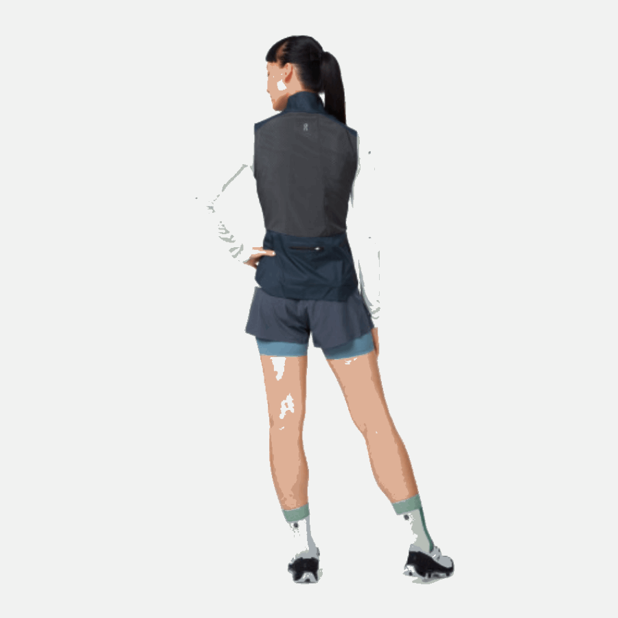 On Running Weather Vest Navy-Shadow