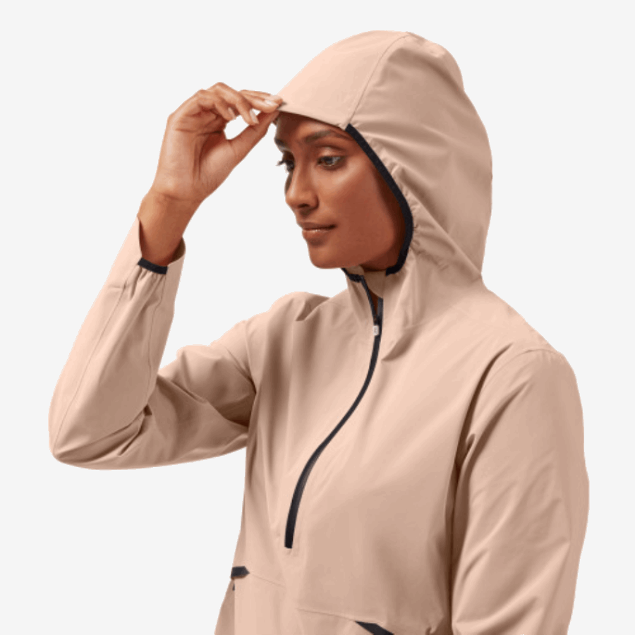 On Running Waterproof Anorak Rosebrown