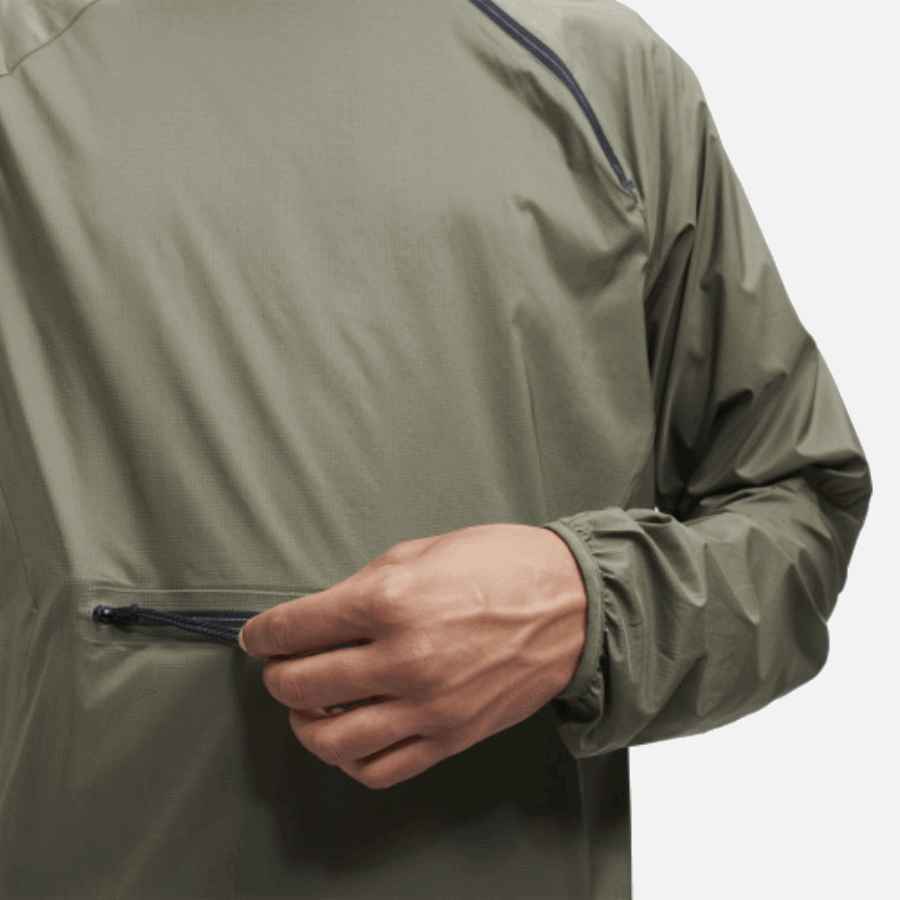 Veste Active Olive Sur La Course