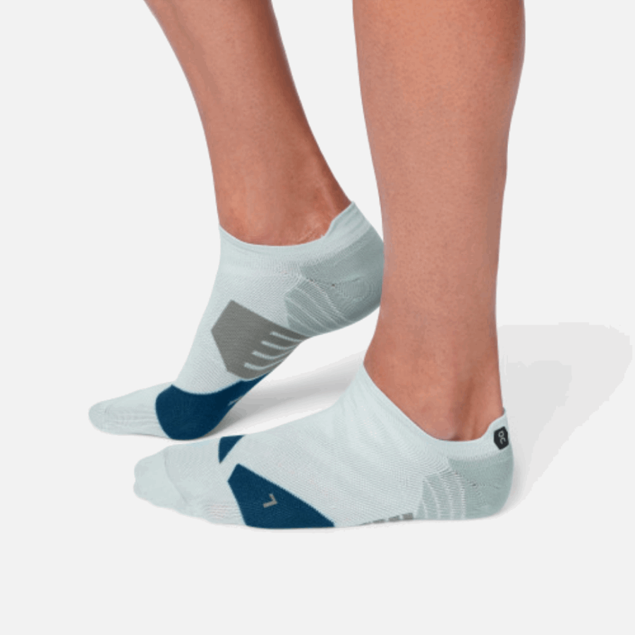 Chaussette Basse Grey-denim En Running