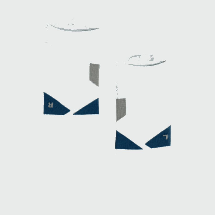 Chaussette Basse Grey-denim En Running