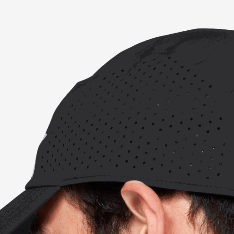 Casquette Légère Noire Sur Running
