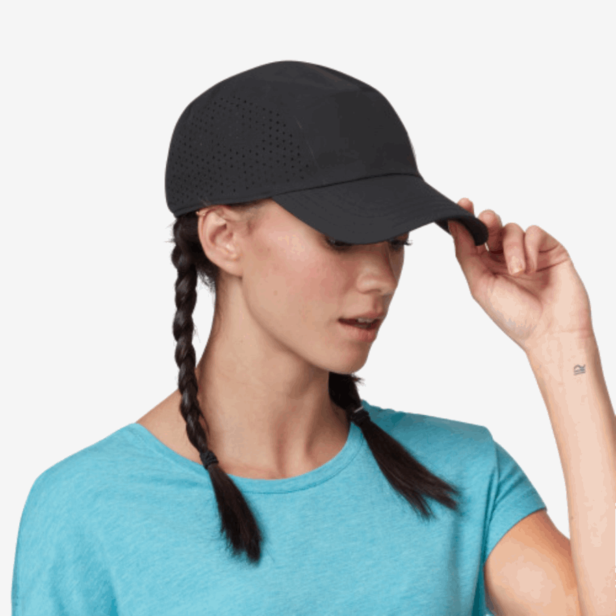 Casquette Légère Noire Sur Running