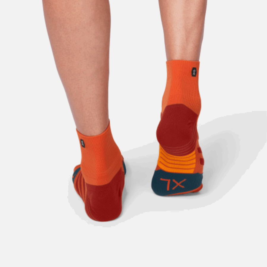 Mi-chaussette Sur Running Rouille-marine