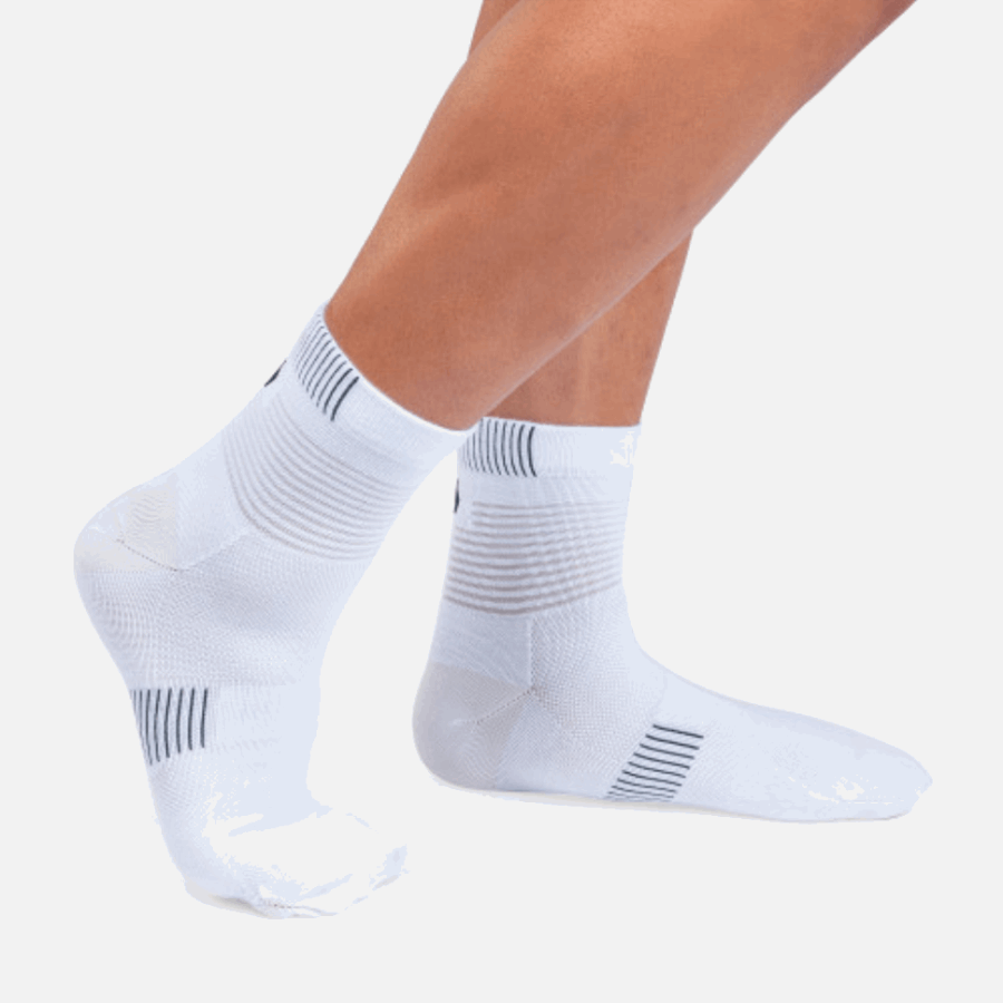 Sur Running Ultralight Mid Chaussette Noir-blanc