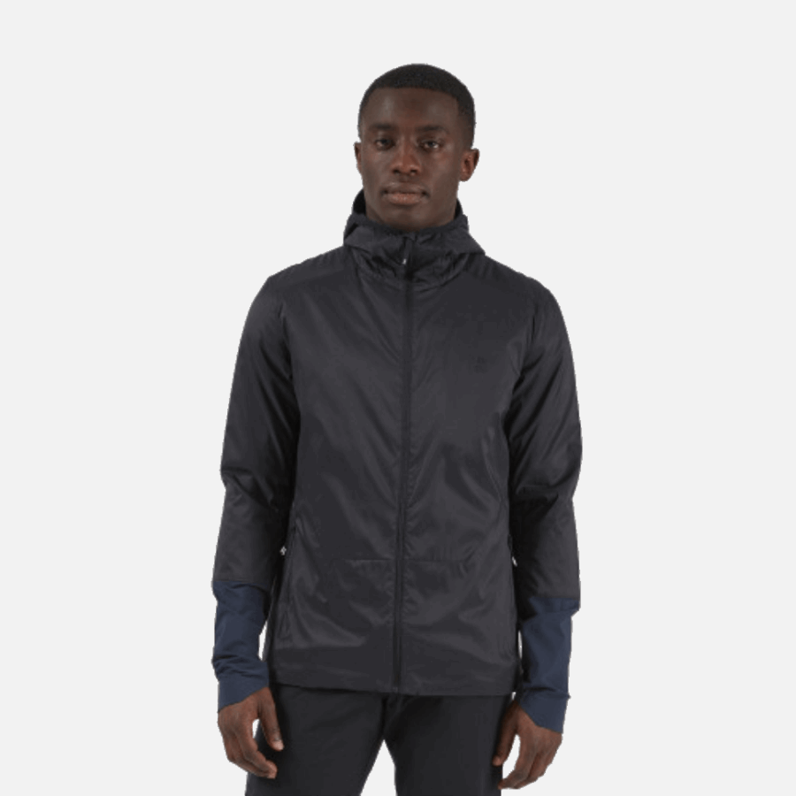 Sur Veste Isolante Running Noir-marine