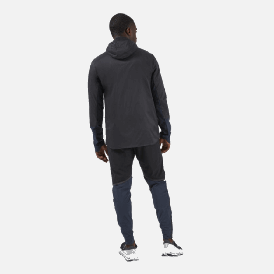 Sur Veste Isolante Running Noir-marine